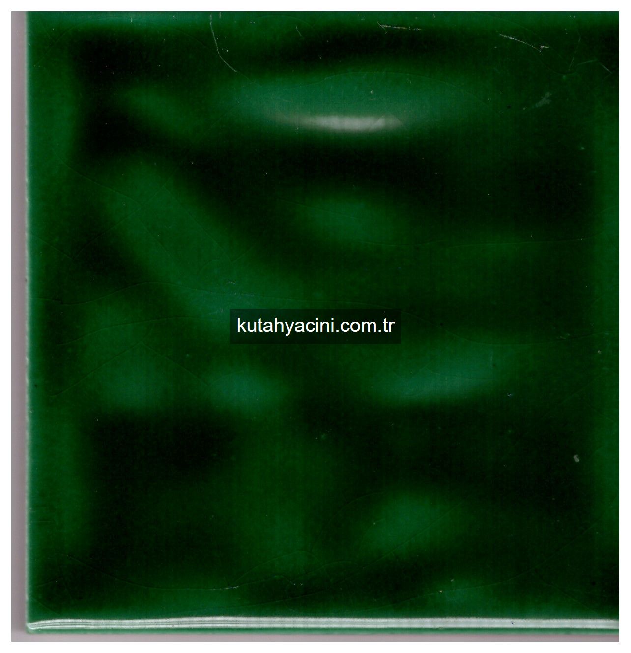 Dalgalı 10x10 çini karo rölyefli  Zümrüt Yeşil-51 m2 100 adet